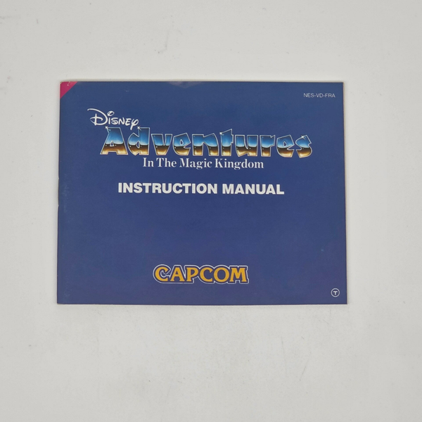 Nes Manual Disney Adventures in The Magic Kingdom