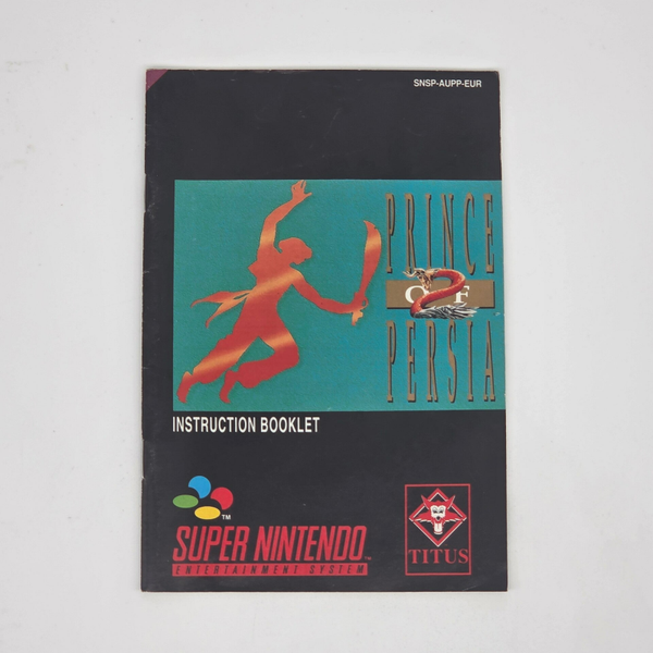 Snes Manual Prince of Persia 2