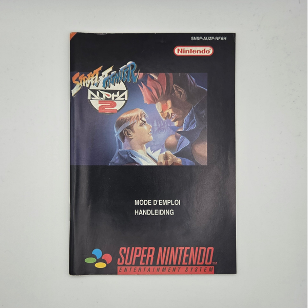 Snes Manual Street Fighter 2