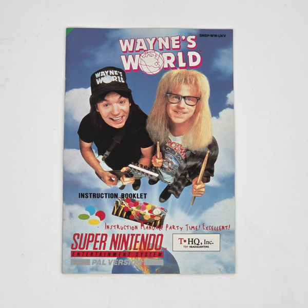 Snes Manual Wayne's World