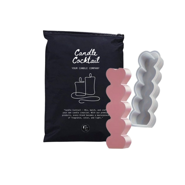 Kerzenform | Gestapelte Herzchen Subtil | #140