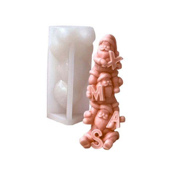 Kerzenform | Weihnachtsmänner-Turm | #57