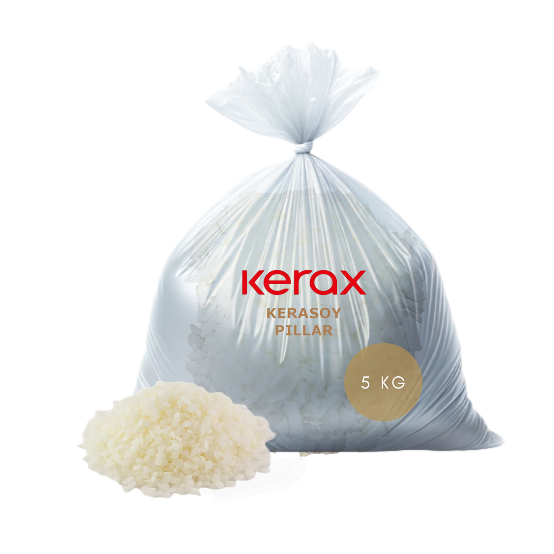 KeraSoy Pillar Wax 4120 | 5 KG |  Sojawachs für Standkerzen