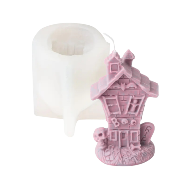 Kerzenform | Totenkopf-Häuschen | #120