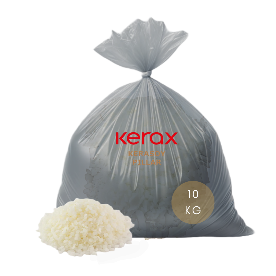 KeraSoy Pillar Wax 4120 | 10 KG |  Sojawachs für Standkerzen