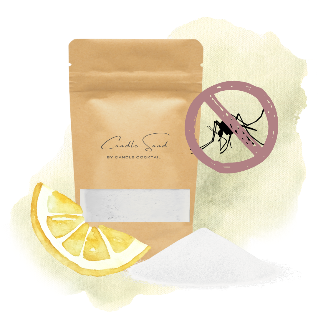 Candle Cocktail® Anti-Mücken Duft-Kerzensand | Citronella | Inkl. Dochte