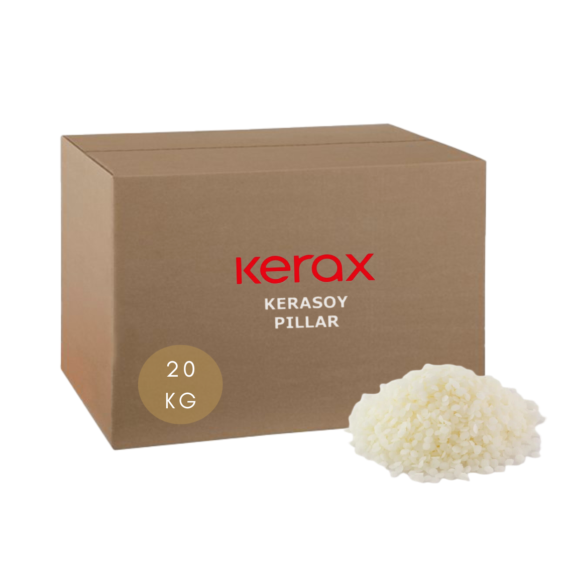 KeraSoy Pillar Wax 4120 | 20 KG |  Sojawachs für Standkerzen