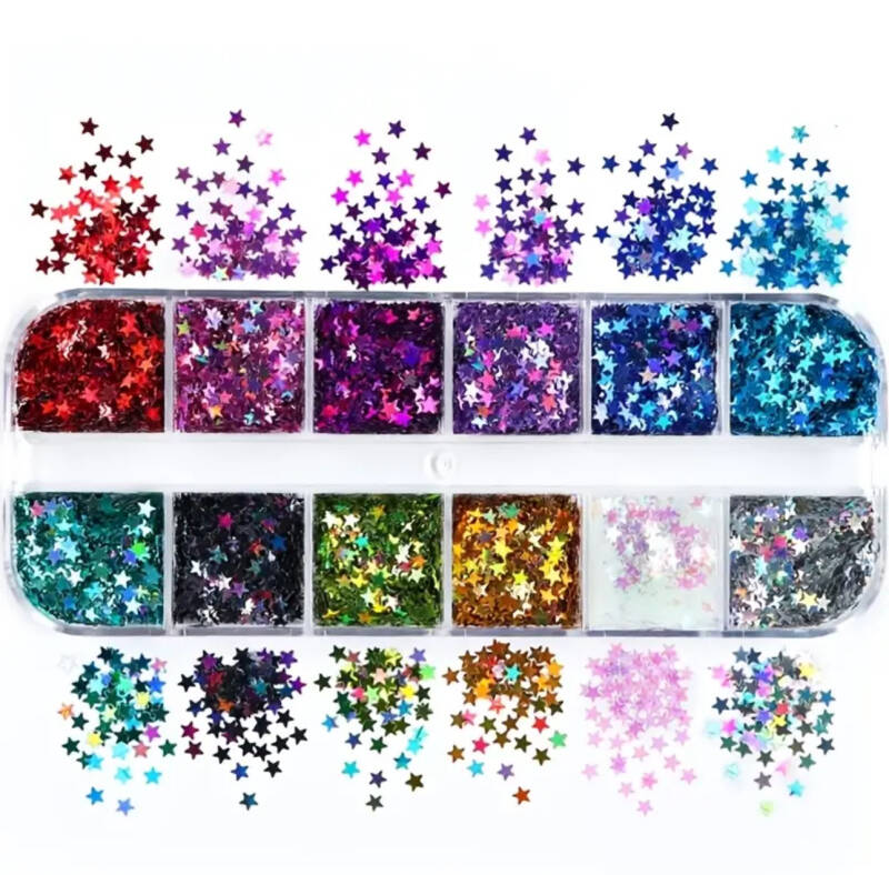 Glitter-Sternchen | Glitter | Assortiertes Set