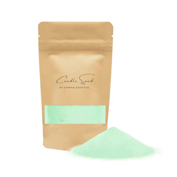 Kerzensand | Minty Green | 25 KG mit 400 Dochte | Candle Cocktail®