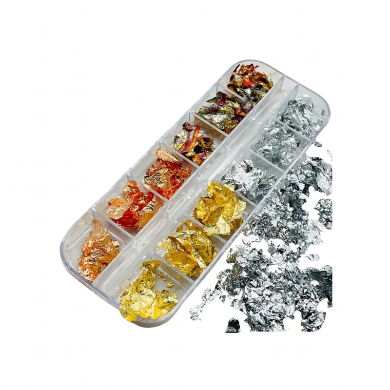 Folienflocken | Metallic | Assortiertes Set