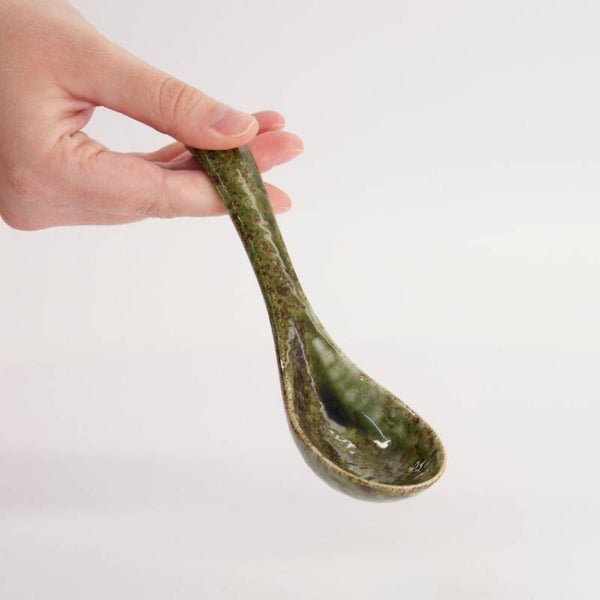 Lepel keramiek Oribe Groen 17 cm (K-CNB-34012)