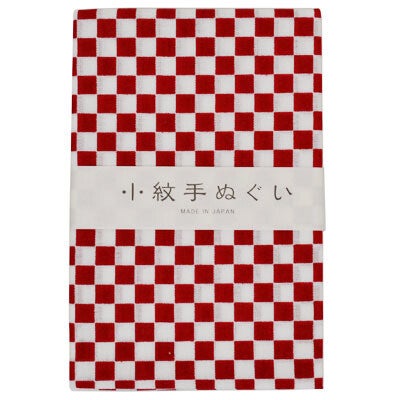Tenugui handdoekje "Ichimatsu Enji" (geruit patroon) (T-Tenu-2-29)