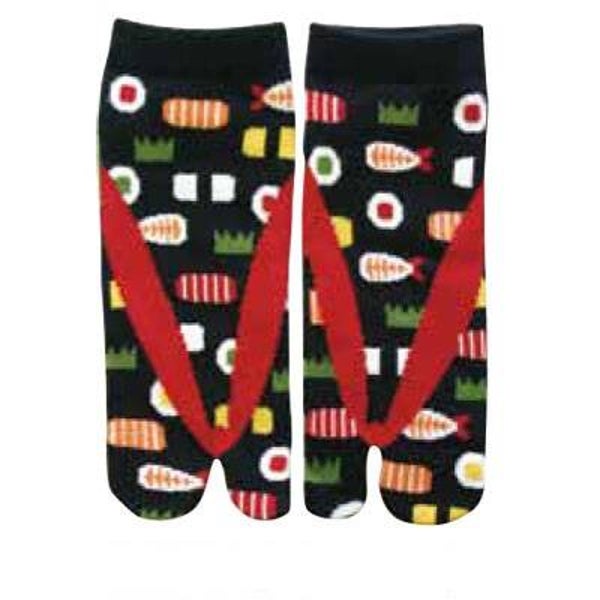 Tabisokken voor sneakers (kort) "Sushi" 22-25 cm maat 35-39 (T-Tabisok-D-N)