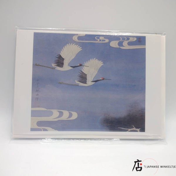 Wenskaart blanco "Twin Cranes" (D-Pom-Ka-D)