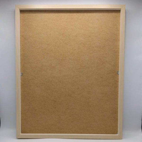 Eenvoudige  blankhouten lijst passend bij de Ukiyoe, 40 x 50 cm