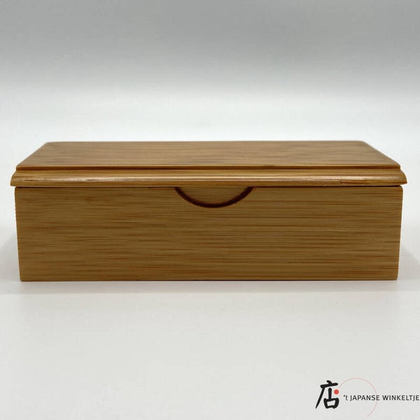 Klein bamboe doosje  met deksel (H-Chi-7962)