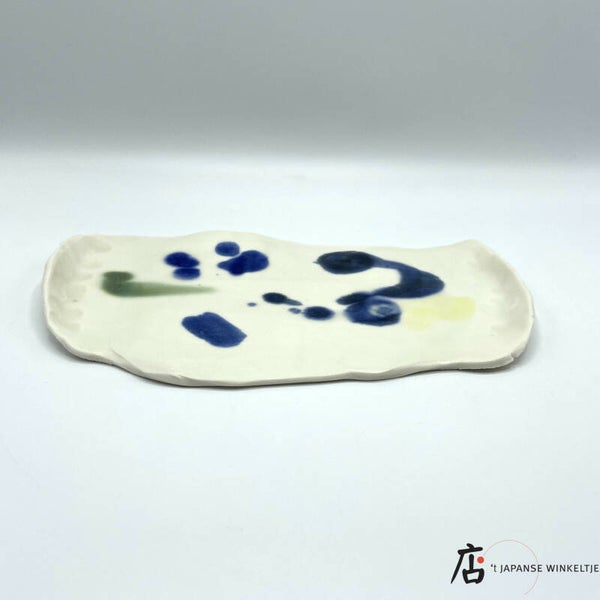 Chuzara (中皿) schaal/bord 15 x 25,5 cm "Forest Night" (K-Haru-37B)