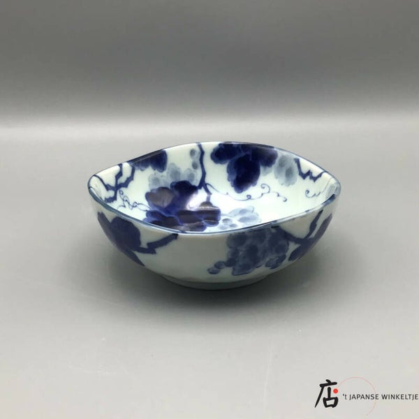 Kommetje met druivenpatroon Ø 10,7 cm 4 cm hoog (K-Kigu23-36)