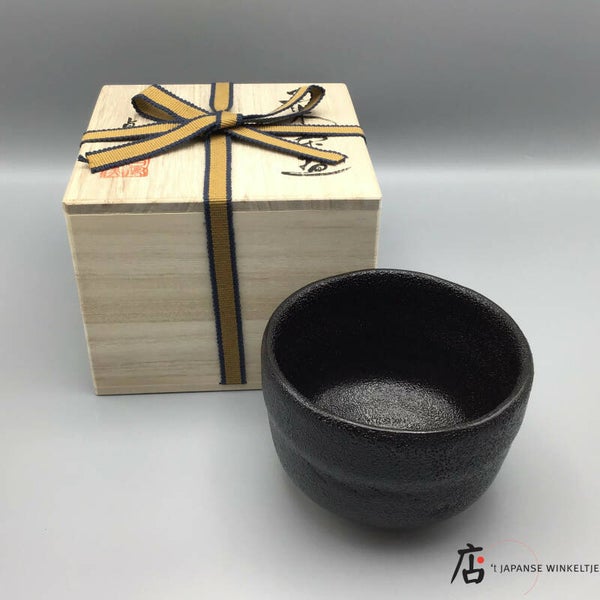 Matcha kom raku zwart Ø 12 cm (K-Kigu23-4)