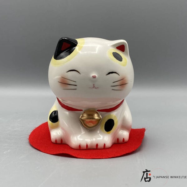Spaarpot Ojigi neko 7 cm hoog, buigende gelukskat (K-Kigu11-100)