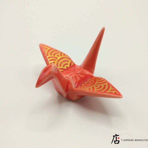 Hashioki Kraanvogel rood/goud (K-Kigu22-87B)