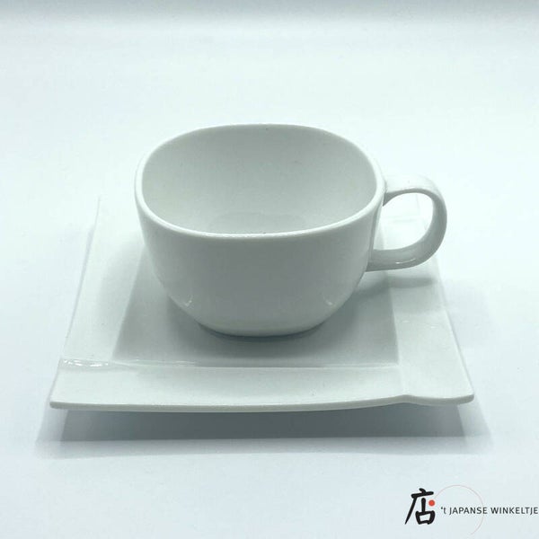 Kop en schotel Miyama wit (K-Miy-JS-W1)