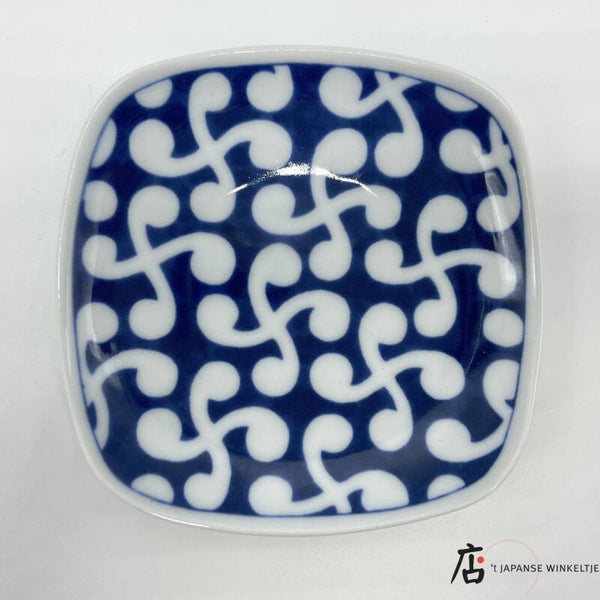 Kozara (小皿) schaaltje vierkant 9 cm x 9 cm (K-Sai-52639C Rad)