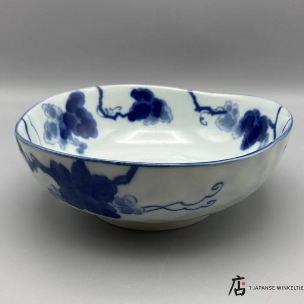 Mukozuke met druivenpatroon kom Ø 17 cm (K-Kigu22-6)