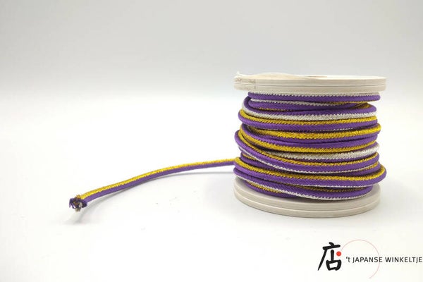 Kumihimo zijden koord # 61, dikte 3 mm