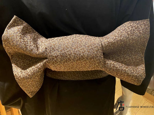 Zijden obi beige (2ehands)