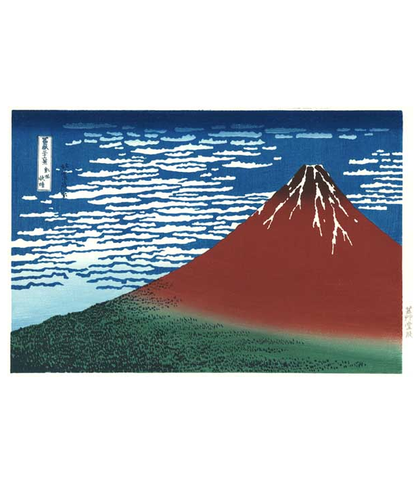 Hokusai, Rode Fuji