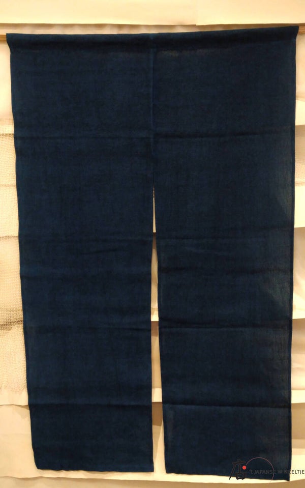 Noren van linnen Indigo kleur 85 x 150 cm (T-Noren-1D)