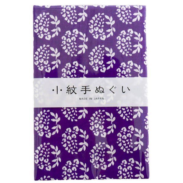 Tenugui handdoekje "Wisteria" Paars  (T-tenu-2-7)