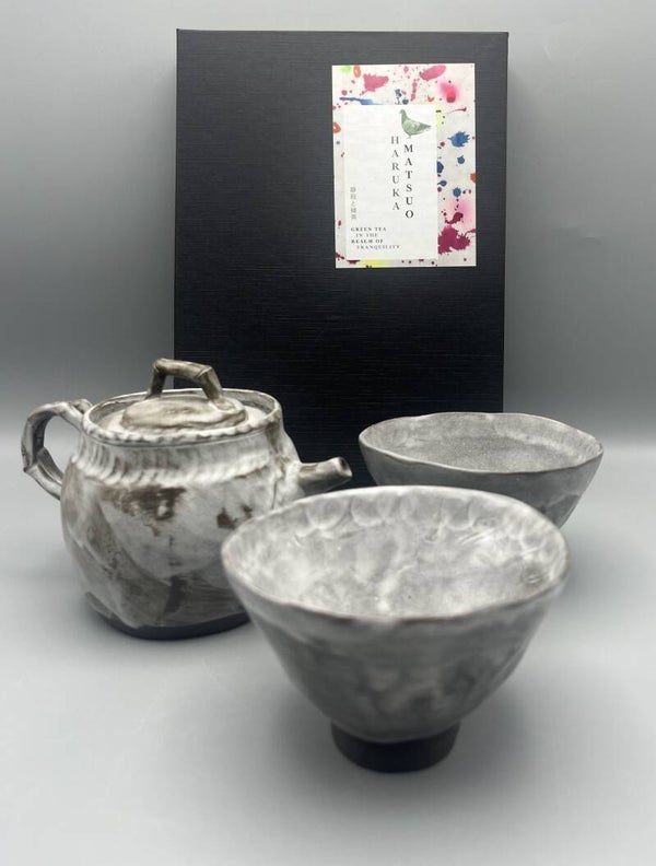 Handgemaakt ""grijs" Theeset (K-HM-C-2024)