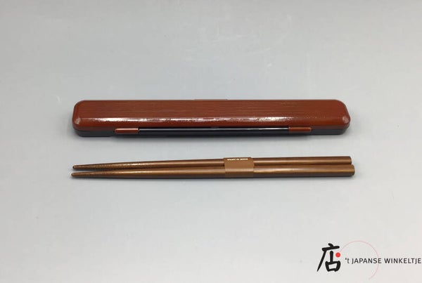 Eetstokjes set roodbruin (Ku-Ber-53609)