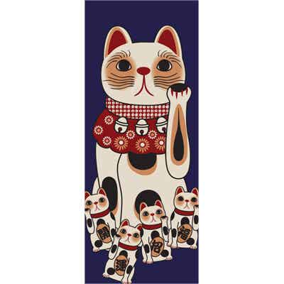 Tenugui "Maneki neko"  (T-Tenu-5D)