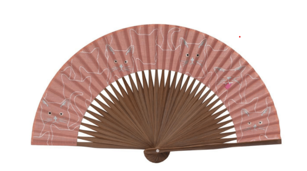 Roze waaier set met hoes (D-Waaier-set-A)