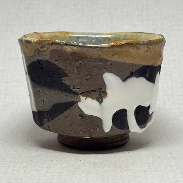 Kopje van Hagi ware Akira Kawano voor Sake/Espresso (K-Ta-Ak-S)