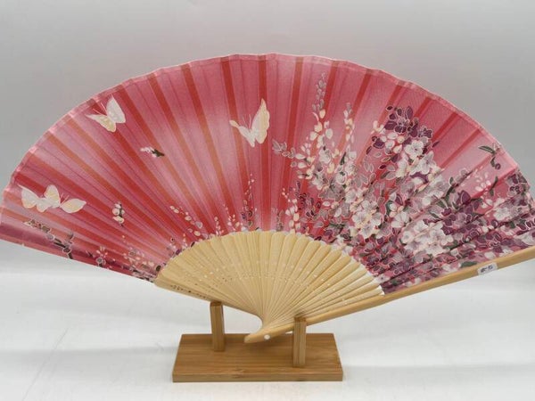 waaier met bloemenprint in het roze (d-chi-3484)