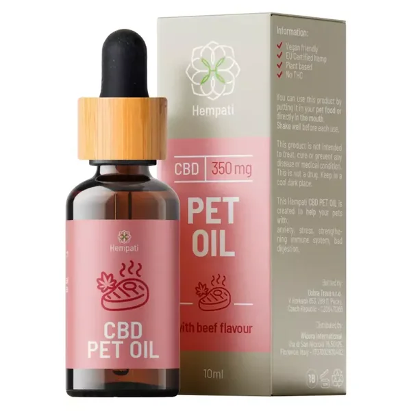 Óleo CBD para Animais 3.5% CBD Espectro Alargado - Sabor a Carne