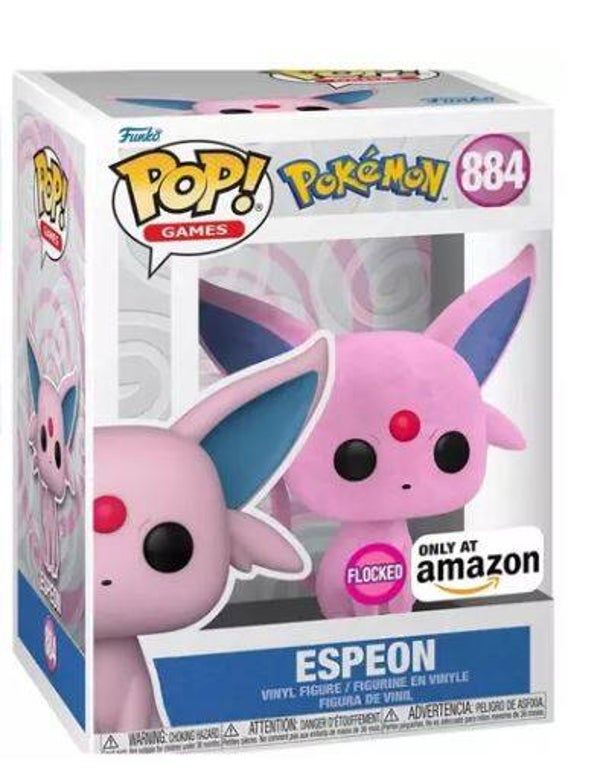 Pokémon Funko Pop! Games Espeon #884 Flocked Only at Amazon