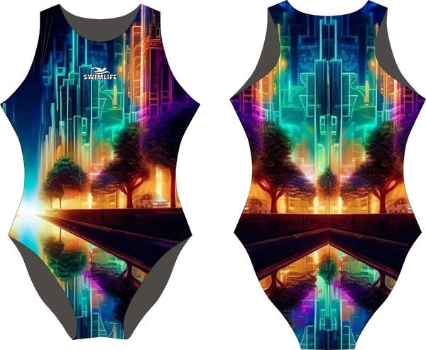 Waterpolobadpak Neon City (Swimlife)