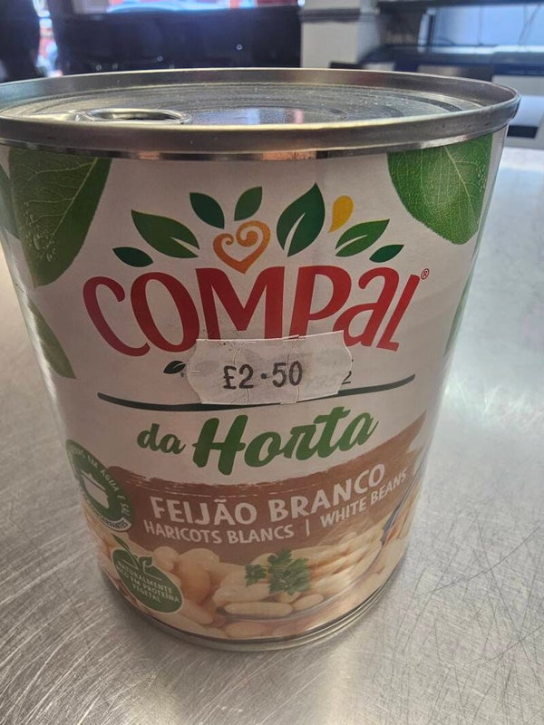 Feijao branco marca compal