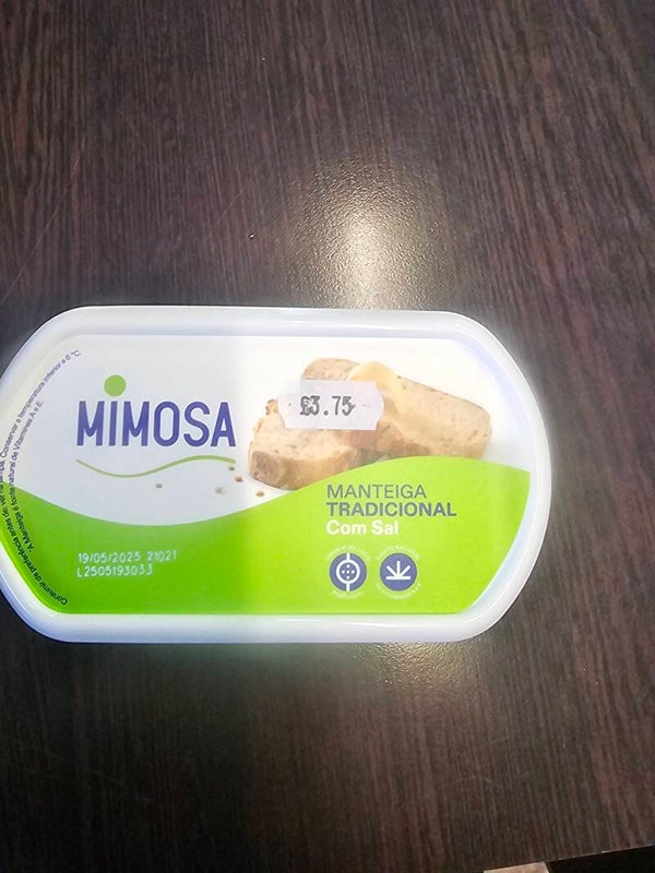 Manteiga mimosa com sal