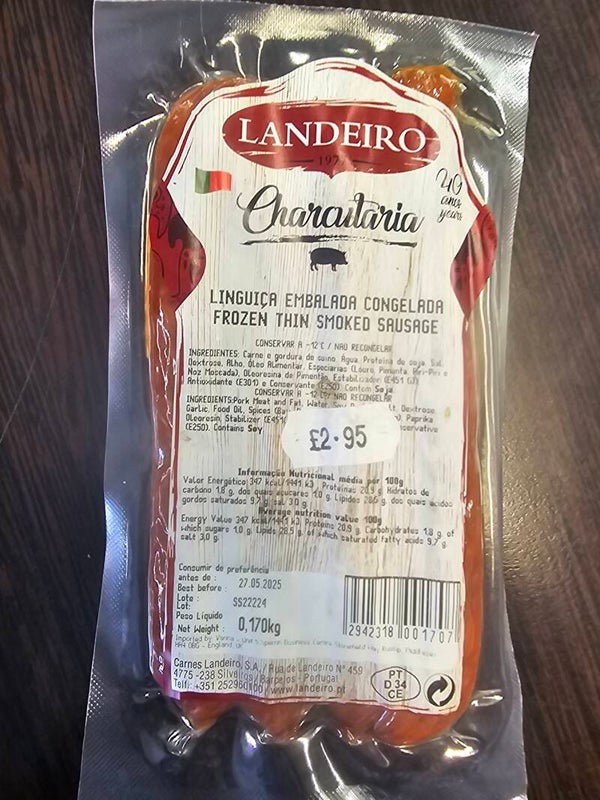 Charcutaria linguine embalada congelada