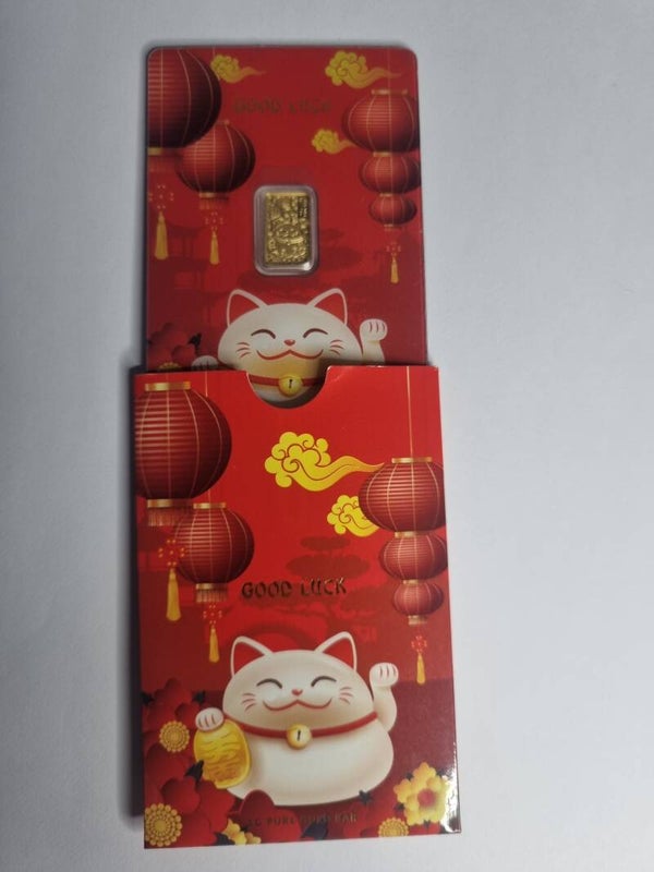 Lucky Cat 1 Gram Gold