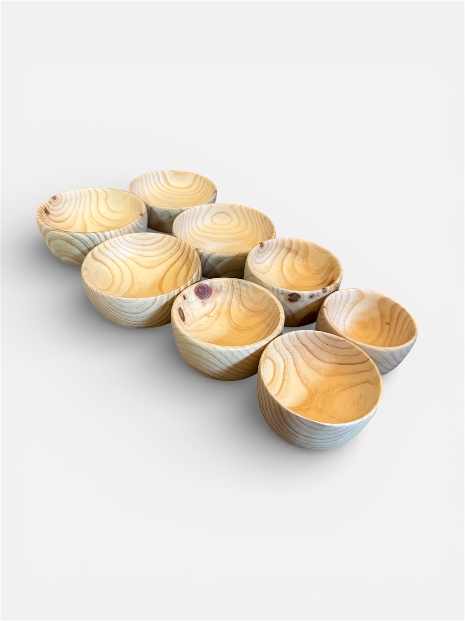 'The Gatepost Collective' - hand turned wooden bowl set