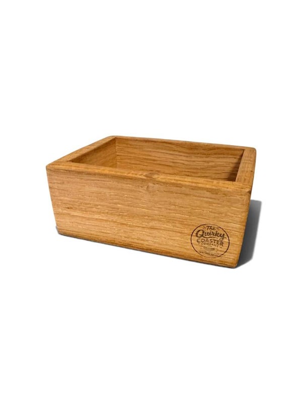 The Quirky Coaster Company Coaster Holder – Solid Oak