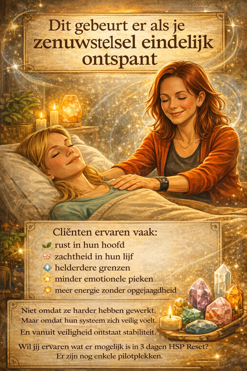 1-op-1 HSP coaching en zenuwstelsel reset bij overprikkeling in Noord-Limburg
