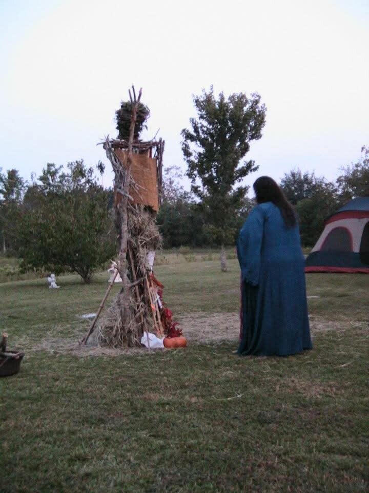 One final blessing and a yell to wake up the Norse Gods. Deity.
